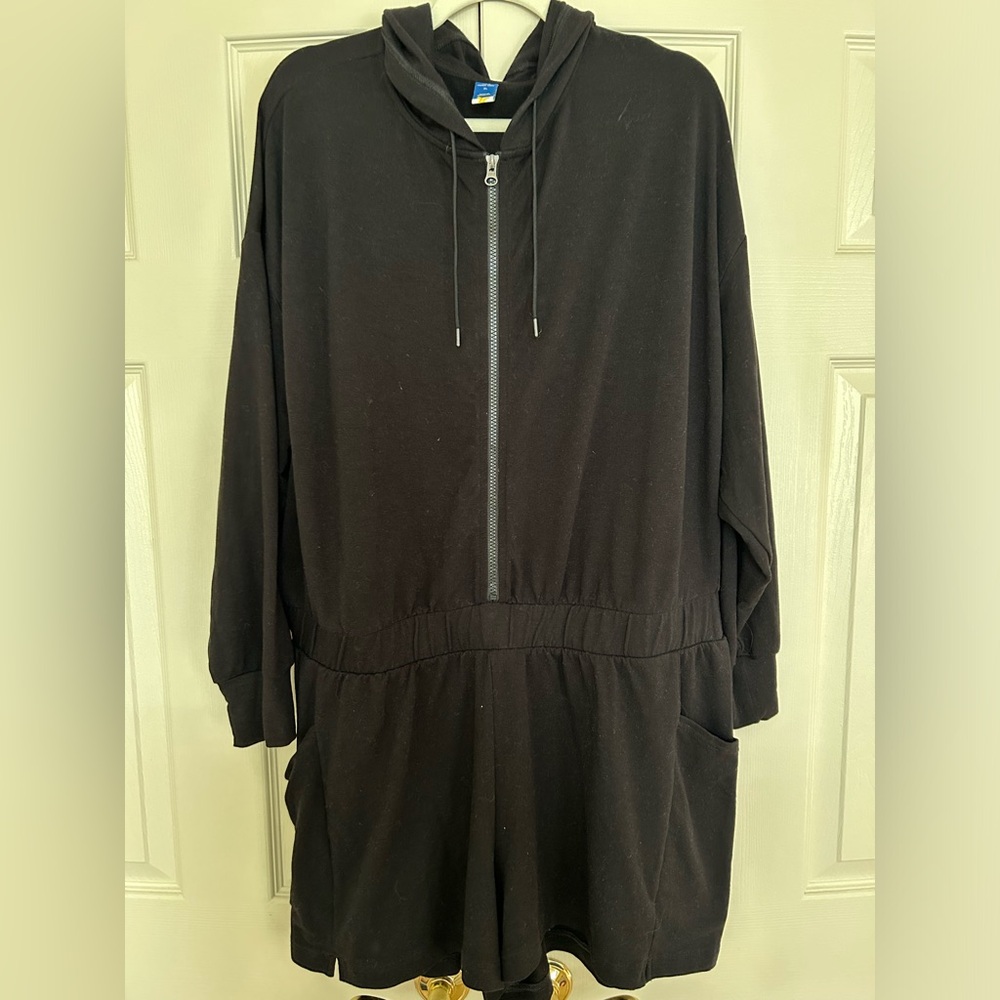 Old Navy Active Live-In French Terry Hooded Romper